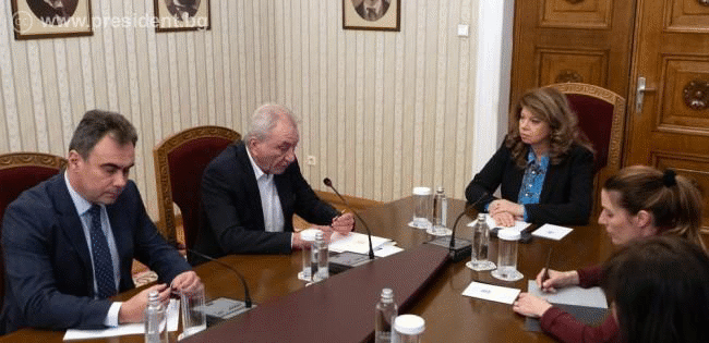 Президентът Йотова обсъди с ръководството на Комисията за защита на конкуренцията мерки за преодоляване на икономическите последствия от конфликта в Близкия изток