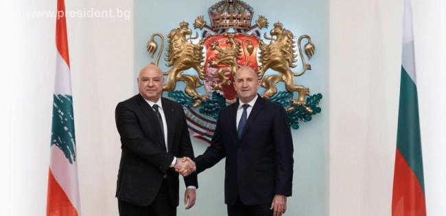 Румен Радев: България и Ливан споделят общ стремеж за активизиране на диалога между институциите и между представителите на бизнеса