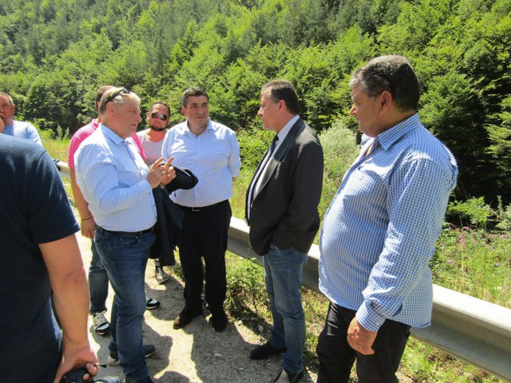 Зам.-министър Валентин Йовев: Започнахме укрепване на свлачището по пътя Смолян-Мадан