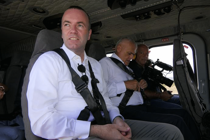 Облитане с хеликоптер на инженерното съоръжение на българо-турската граница