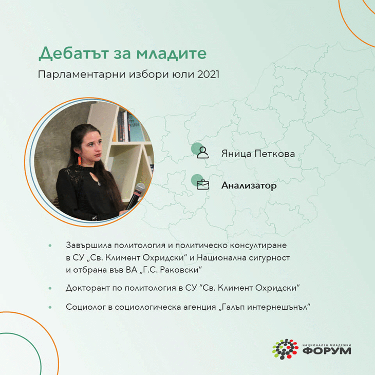 Яница Петкова в събитие на Национален младежки форум