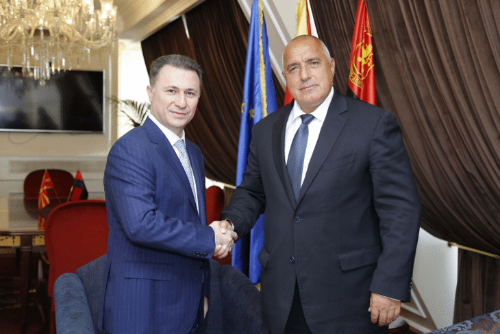 Премиерът Бойко Борисов се срещна с лидера на ВМРО-ДПМНЕ Никола Груевски