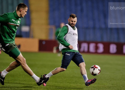 "А" отборът проведе официална тренировка на "Васил Левски"