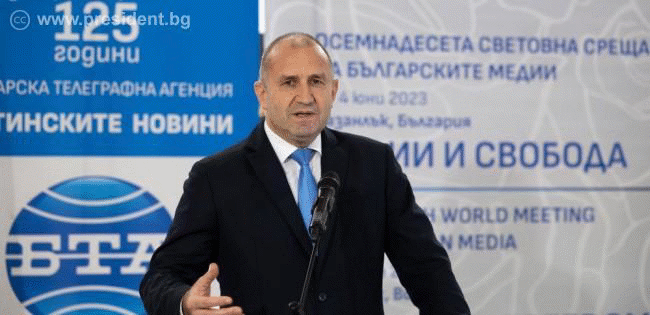 Президентът: Само свободните медии могат да отстояват истината и справедливостта, да отразяват факти, а не да ги измислят