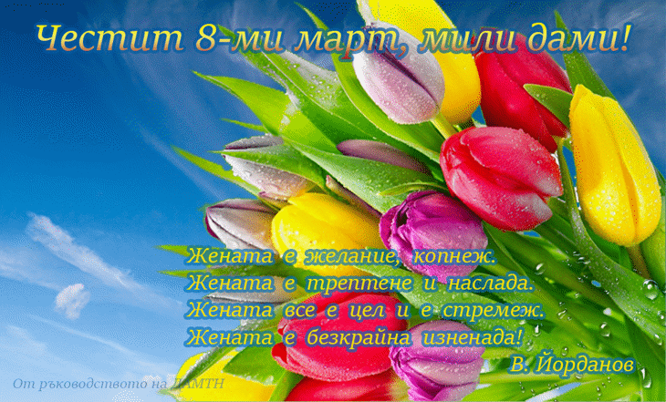 Честит 8-ми март, мили дами!