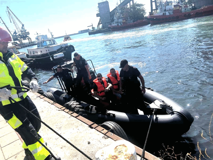 Тренировъчен ден при морски инцидент се проведе на пристанище Бургас