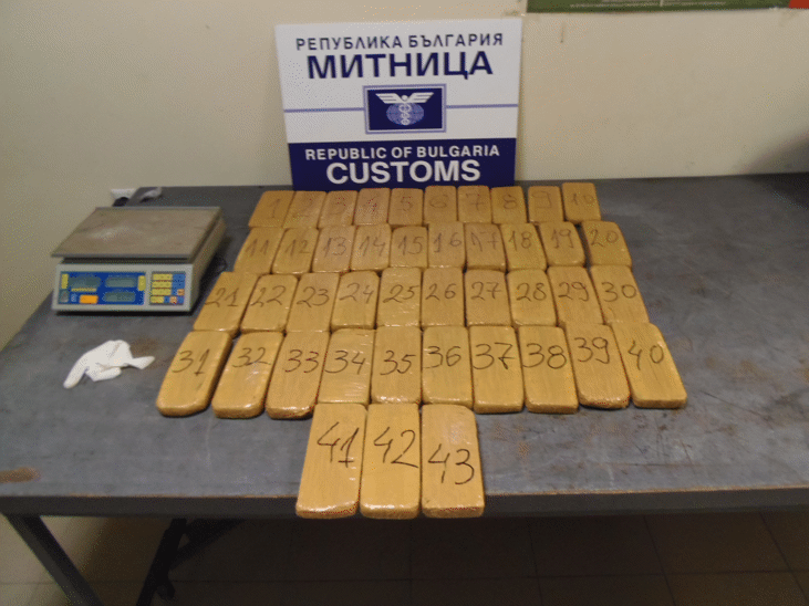 Хероин за 2 млн. лв. задържаха митнически служители на МП Калотина