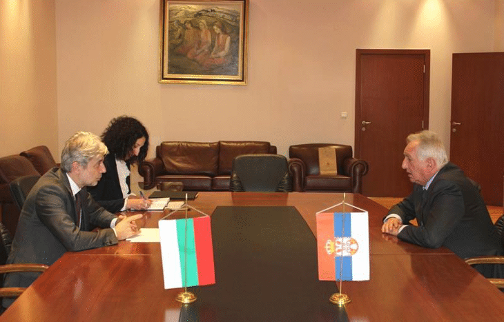 Министър Димов се срещна с посланика на Република Сърбия