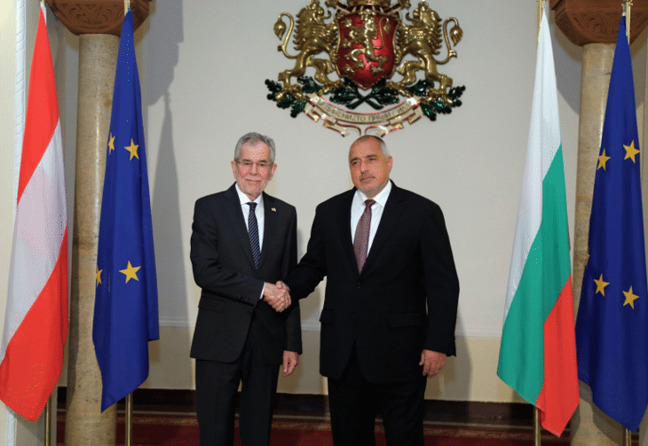 Министър-председателят Бойко Борисов се срещна с президента на Австрия Александър ван дер Белен