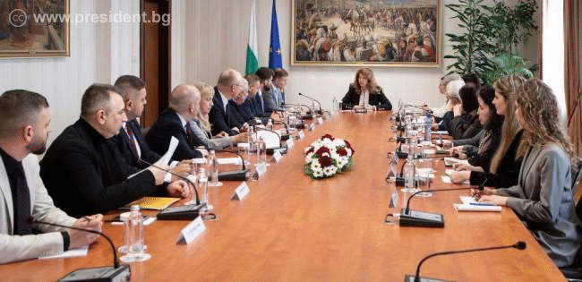 Президентът Йотова обсъди с български евродепутати необходимостта от активно отстояване на всички нива на българската позиция за Северна Македония