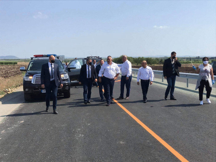 Премиерът Борисов инспектира старта на нов участък от обходния път на Поморие
