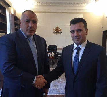 Премиерът Борисов поздрави Зоран Заев за избирането му за министър-председател на Република Македония