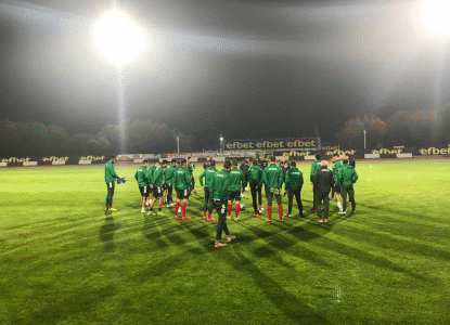 България U21 проведе официалната си тренировка преди мача с Черна гора