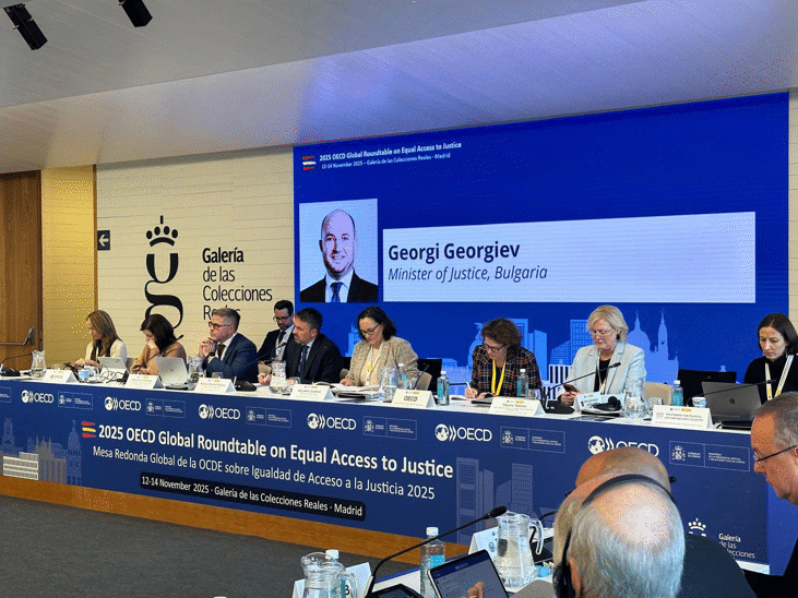 Министър Георгиев представи реформите и дигитализацията в правосъдието пред ОИСР