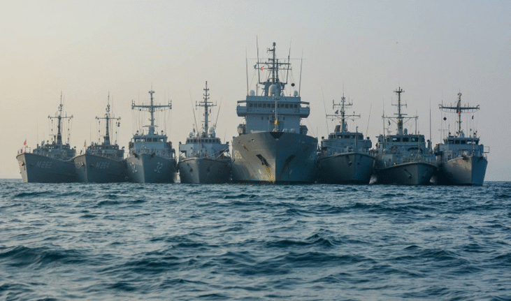 Минен ловец „Цибър” участва в учение с кораби от постоянната противоминна група на НАТО