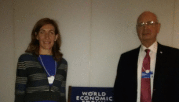 Министър Николина Ангелкова се срещна професора по икономика Клаус Шваб, основател и президент на Световния икономически форум в Давос