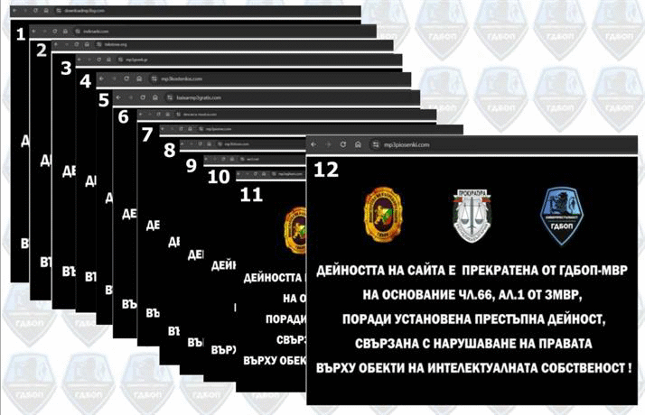 Киберполицаи прекратиха незаконно разпространение на музика