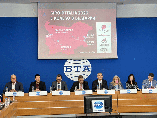 Министърът на младежта и спорта участва в представянето на рубриката „Giro d’Italia 2026 – С КОЛЕЛО В БЪЛГАРИЯ“ на БТА