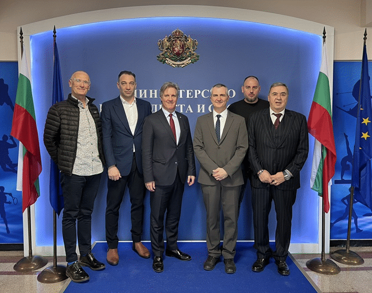 Димитър Илиев се срещна с президента на Европейската федерация по водни спортове Антонио Жозе Силва