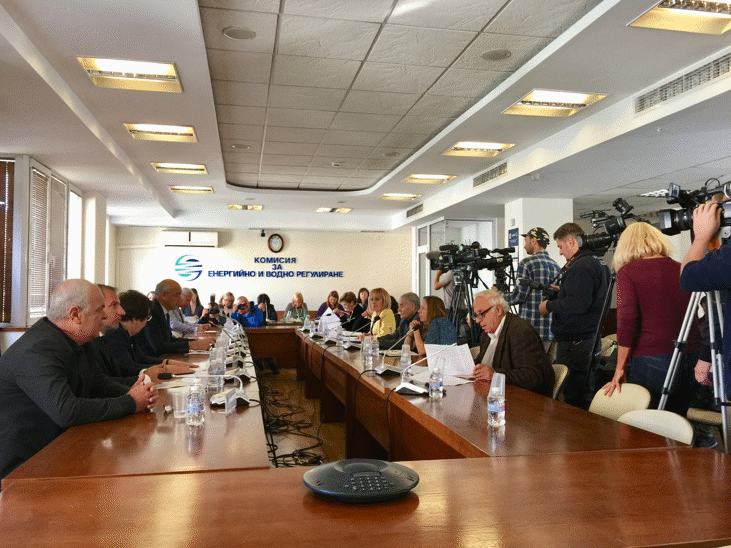 КЕВР ПРОВЕДЕ ОТКРИТО ЗАСЕДАНИЕ ВЪВ ВРЪЗКА СЪС ЗАЯВЛЕНИЕТО НА "БУЛГАРГАЗ" ЕАД ЗА ЦЕНА НА ПРИРОДНИЯ ГАЗ ЗА ІV-ТО ТРИМЕСЕЧИЕ НА 2018 г.