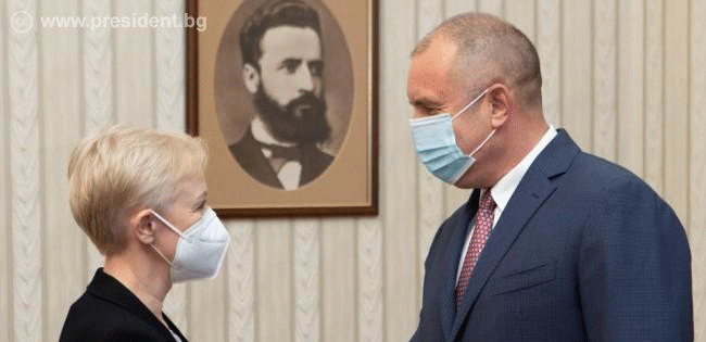 Държавният глава Румен Радев проведе среща с председателя на Надзорния съвет на Инвестиционния фонд към Инициативата „Три морета“ Беата Дашинска-Музичка