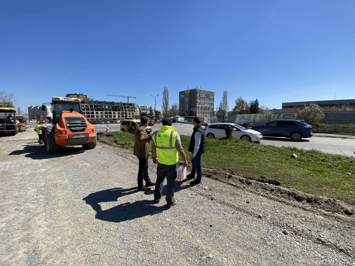 Започва изграждането на кръгово кръстовище на бул. „Св. Климент Охридски“ и бул. „Андрей Ляпчев“
