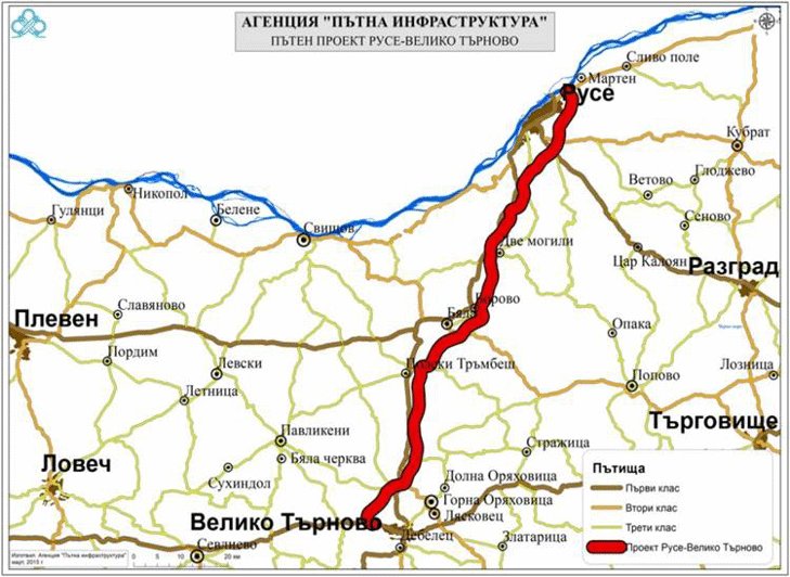 Утре се отварят офертите за изработването на идеен проект за АМ „Русе - Велико Търново“