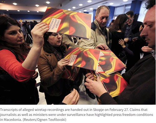 Апатията на македонската преса по отношение на подслушванията е симптом за провал на демокрацията