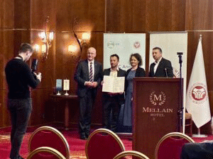 Д-р Ангел Златков от ИБЦТ–БАН беше удостоен с наградата „Данубиус“ за млад учен