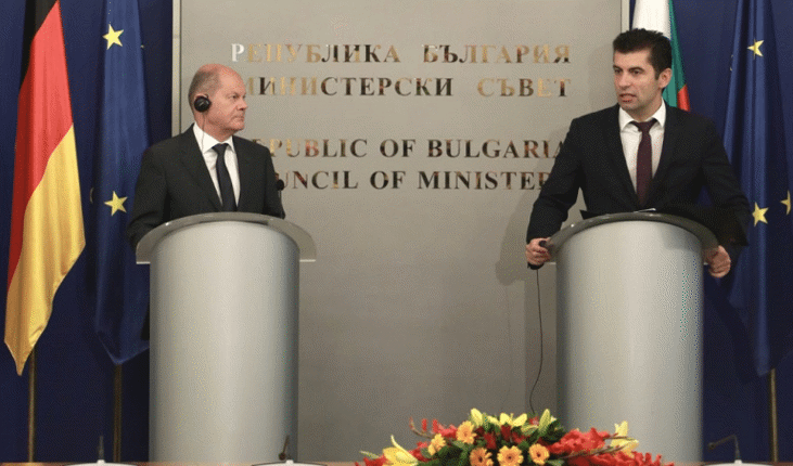 Премиерът Кирил Петков и германският канцлер Олаф Шолц единни: Енергийна независимост и енергийна сигурност в ЕС можем да постигнем само с общи усилия