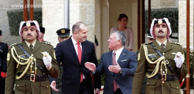 Президентът Румен Радев и крал Абдула II: България и Йордания ще продължат да насърчават бизнеса от двете държави за реализацията на общи проекти