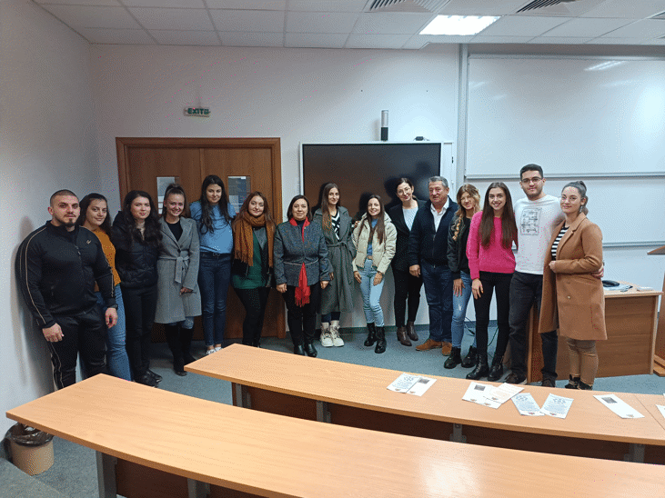 Прокурори от Апелативна прокуратура-Бургас предадоха практическите си познанията в различни сфери от наказателното право на над 100 студенти от Бургаския свободен университет