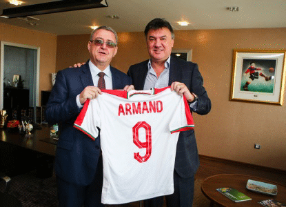 Президентът Михайлов прие президента на Футболната федерация на Албания