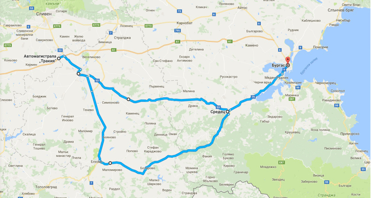 Пътят Карнобат – Айтос и АМ „Тракия“ в участъка „Зимница“ – Бургас остават затворени за снегопочистване. Препоръчва се на пътуващите да използват обходни маршрути за Бургас през Средец и Елхово