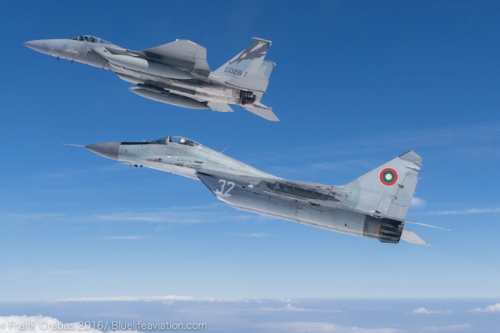 Четири самолета F-15 от ВВС на САЩ се предислоцираха в авиобаза Граф Игнатиево за изпълнение на задачи по съвместния Air Policing