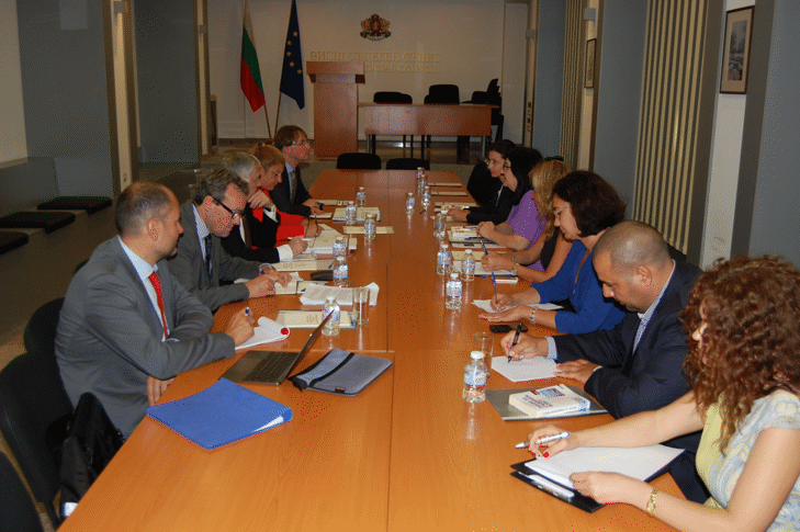 Членове на Висшия съдебен съвет се срещнаха с представители на Европейската комисия за демокрация чрез право (Венецианска комисия) към Съвета на Европа