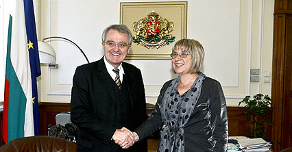 Председателят на Народното събрание Цецка Цачева се срещна със заместник-председателя на Европейския парламент Райнер Виланд