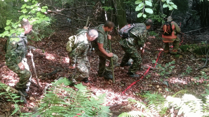 Военнослужещи от Сухопътните войски отново помагат за потушаването на пожара над селата Югово и Нареченски бани