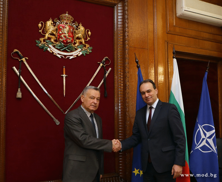 Министърът на отбраната Драгомир Заков проведе среща с извънредния и пълномощен посланик на Украйна Н. Пр. Виталий Москаленко