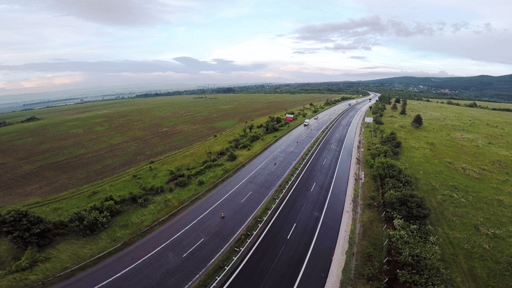 Възстановено е движението по АМ "Тракия" при км 350, в посока Бургас