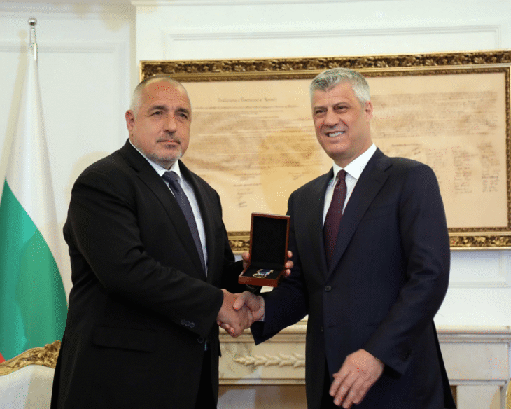 Премиерът Бойко Борисов беше удостоен с Ордена на независимостта на Косово