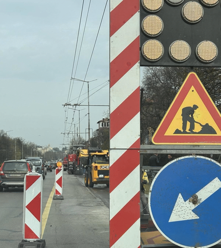 Продължават ремонтните дейности по трасето на Giro d’Italia в София