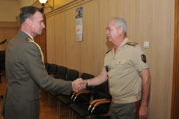 Заместник-командирът на Сухопътните войски бригаден генерал Любчо Тодоров се срещна с новоназначения аташе по отбраната на Кралство Испания полковник Фелипе Санчес Тапия