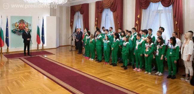 Президентът Румен Радев: Младите ни хора и спортисти са сред най-добрите посланици на България пред света