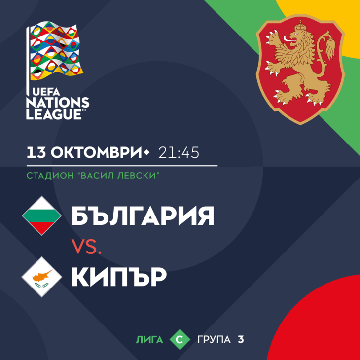 Important information for the visiting supporters prior to the Bulgaria - Cyprus game