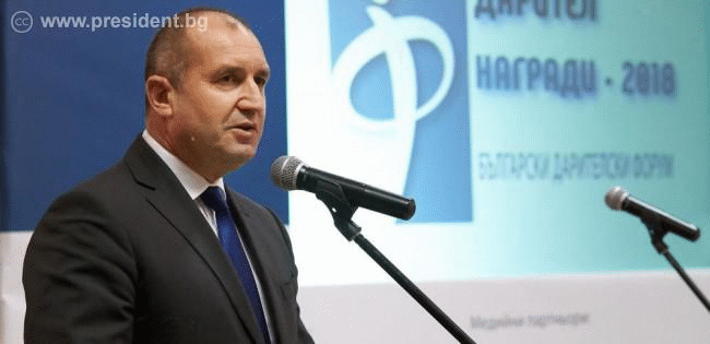 Държавният глава Румен Радев: Даряването е осъзнат акт на ангажираност към обществото