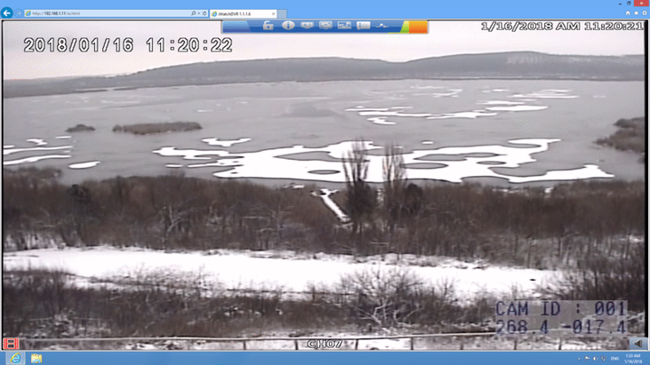 Езерото Сребърна замръзна