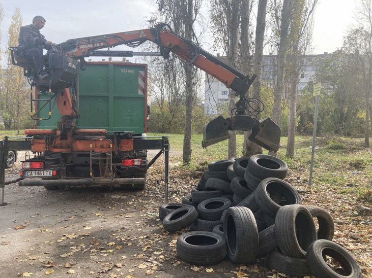 Столична община започва кампания за събиране на излезли от употреба автомобилни гуми