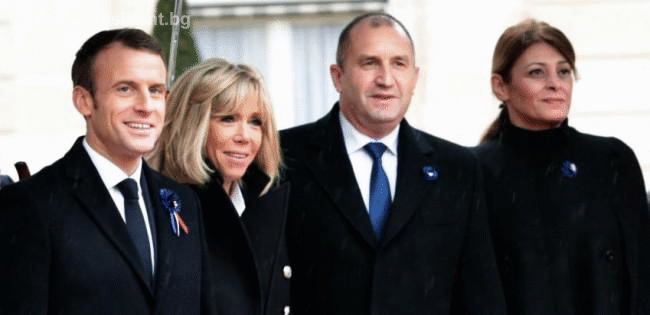 Президентът Румен Радев участва в церемонията по повод отбелязването на 100 години от края на Първата световна война в Париж