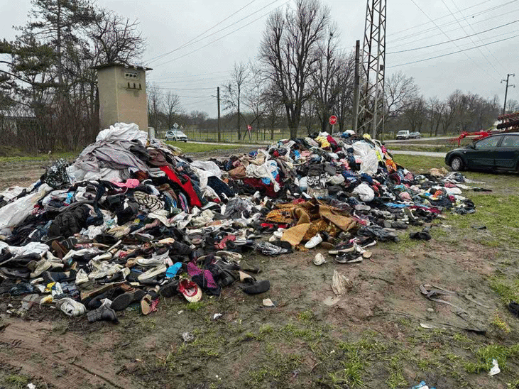 Експерти на РИОСВ - Русе съставиха акт за нерегламентирано третиране на отпадъци от текстил